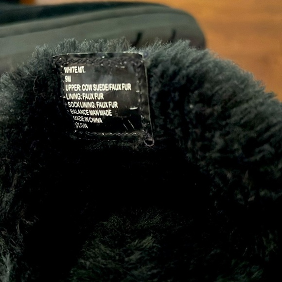 White Mountain Black Women’s Fully lined with Faux Fur Winter Boots Size 9. - Picture 9 of 9